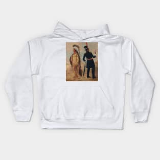 Wi-jun-jon, Pigeon's Egg Head (The Light) Going To and Returning From Washington by George Catlin Kids Hoodie